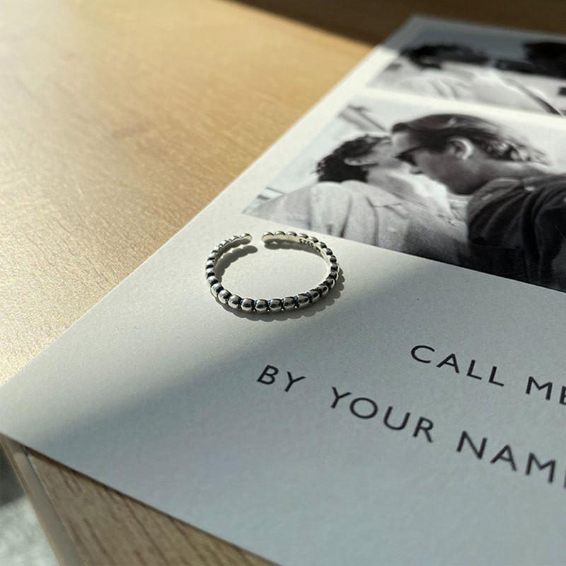 

Винтажное кольцо из стерлингового серебра 925 пробы для женщин, элегантный дизайн, регулируемое, эффектное, модное J1493