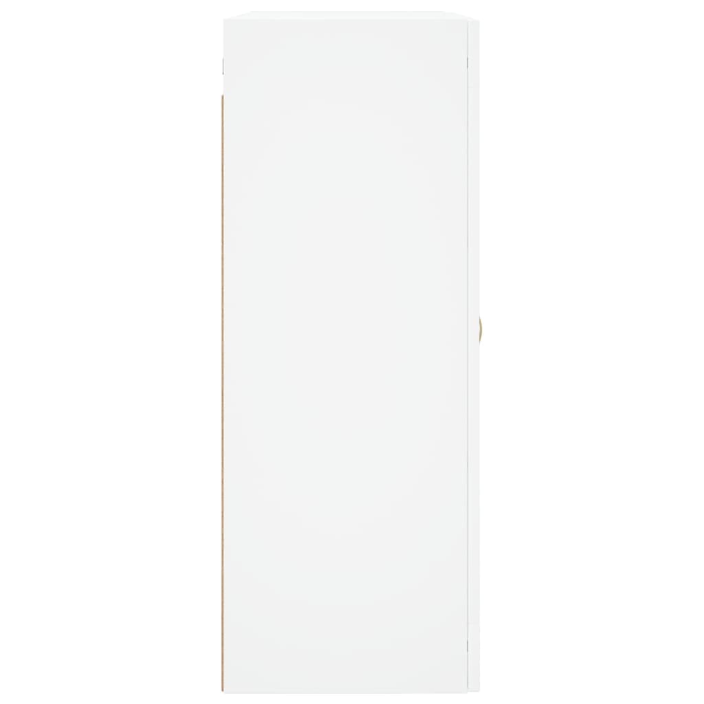 Wall Cabinets 2 pcs White Wood Based Material