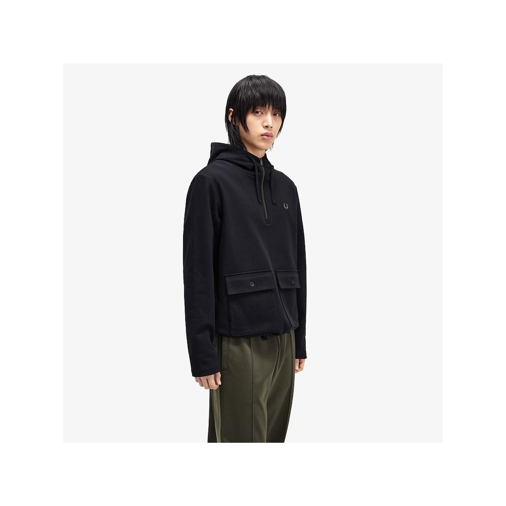 Fred Perry [sport] Heavyweight Pullover Sweatshirt   Black Afpm2438709 102 qzgAfpm2438709 102