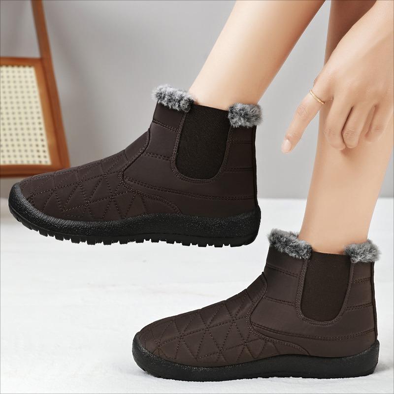 Winter High Top Women Cotton Shoes Keep Warm Plush Soft Sole Comfortable Light Plus Size Cold-Proof Fur Snow Boots for Ladies