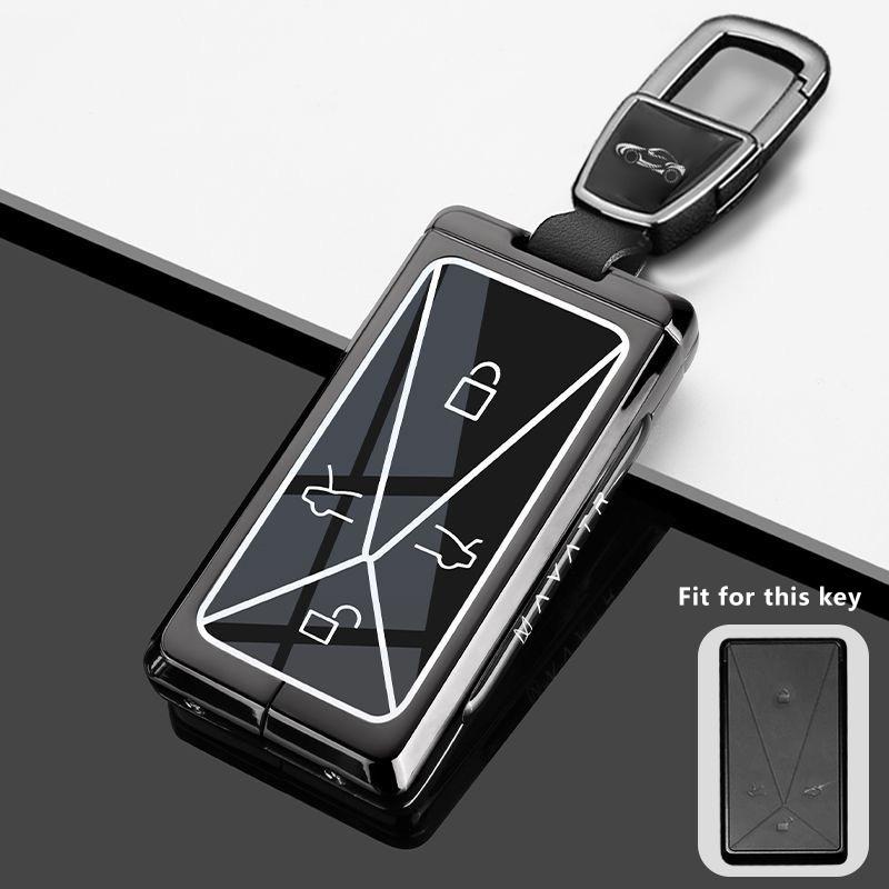 For Avatr 11 Avatar 12 Max Ultra   Accessories Zinc Alloy Car Key Case Fob Keychain Remote Cover Bag Shell Housing Ring