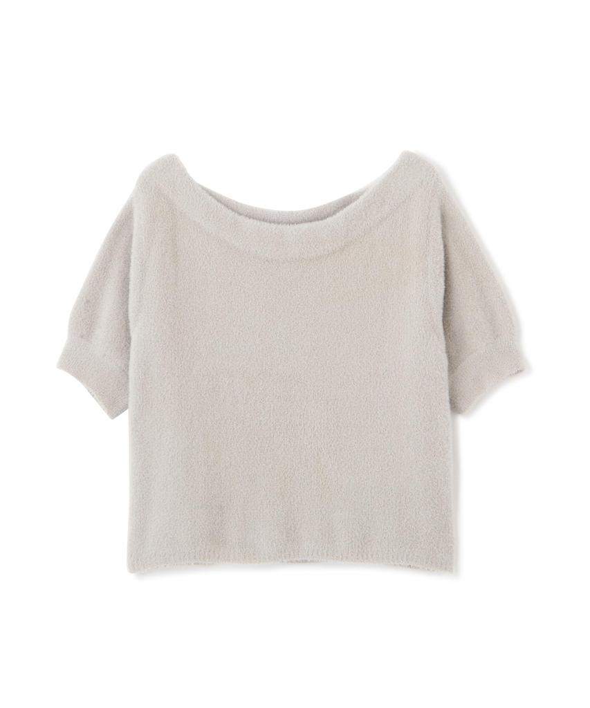 Proportion Body Dressing Mini Feather Knit Gray Women's Sweater,