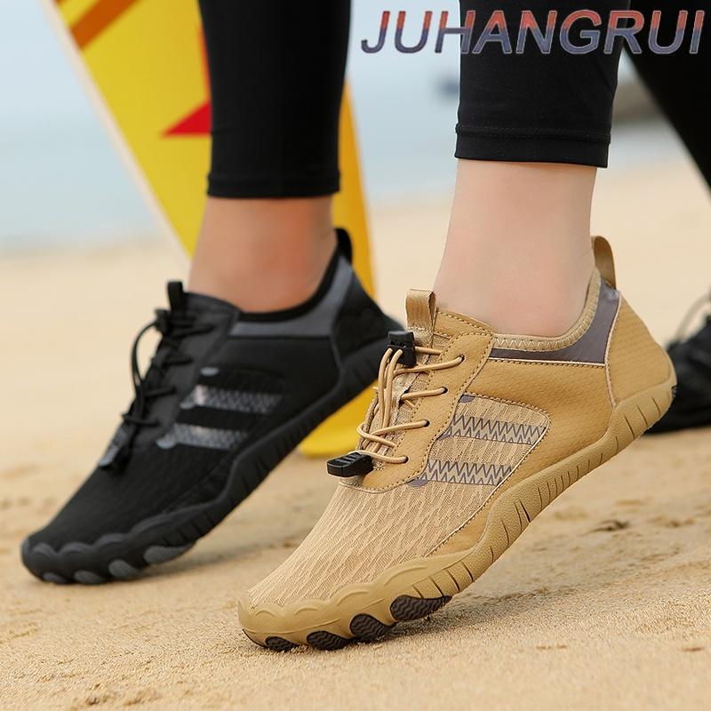 Outdoor Mens Womens Barefoot Water Shoes Five-Finger Fitness Yoga Shoes Breathable Lightweight Non Slip Outdoor Walking Shoes