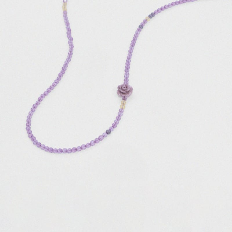 Kiee Oshimu (Silver925) 704 Kiee Rose Beads Necklace