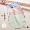 Langsha Women's High-Waist Tummy Control Antibacterial Cotton Briefs