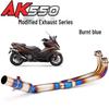 KYMCO AK550 Scorpion Carbon Fiber Exhaust Pipe for Modified Scooter
