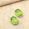 Glamorous Peridot Gemstone Handmade 925 Solid Sterling Silver Jewelry Earrings For Women