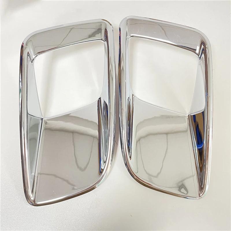 

2Pcs Car Rear Fog Light Decoration Cover Accessories For Peugeot 3008 3008GT MK2 2017 2018 Sliver