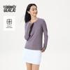 Benlai Women's Antibacterial Slim Fit Crew Neck Long Sleeve T-Shirt
