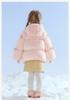 [Hooded Windproof Bow] Short Down Jacket for Infants and Girls, 25 Winter Children's Warm Casual Coat