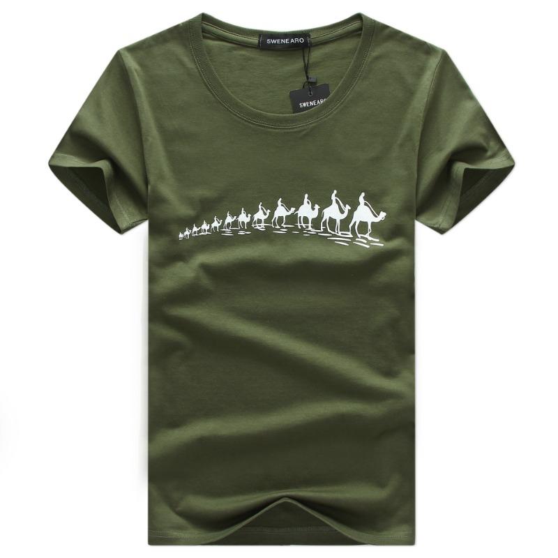 Men's Casual Fashion T-shirt Cotton Men's Short Sleeved T-shirt