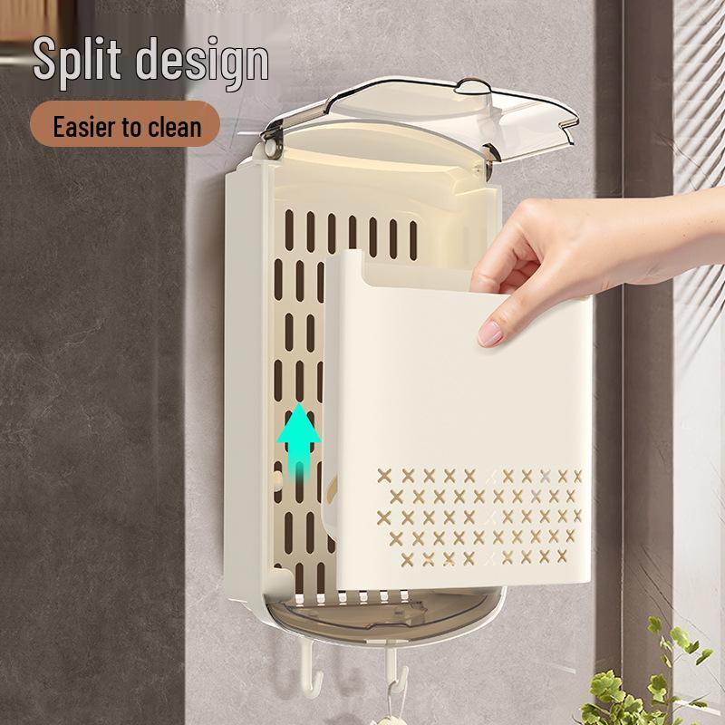 Wall-Mounted High-Grade Chopstick & Spoon Holder Basket for Kitchen Storage