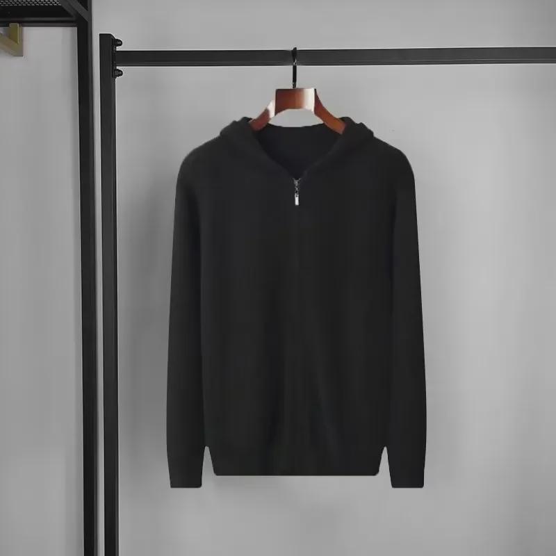 Men's Retro Korean Fashion Hooded Knitted Cardigan - Warm Autumn/Winter Sweater.