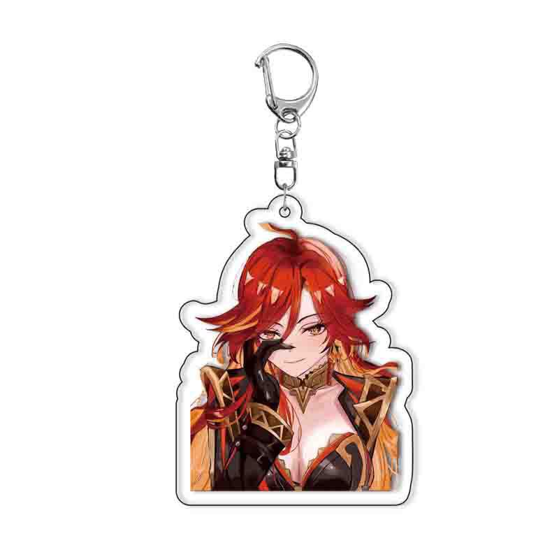 

Mavuika Pyro Archon Haborym Acrylic Stand Model Plate Decoration Desk Figure Display Friend Gift Cartoon New Sale Products QVer 6 cm