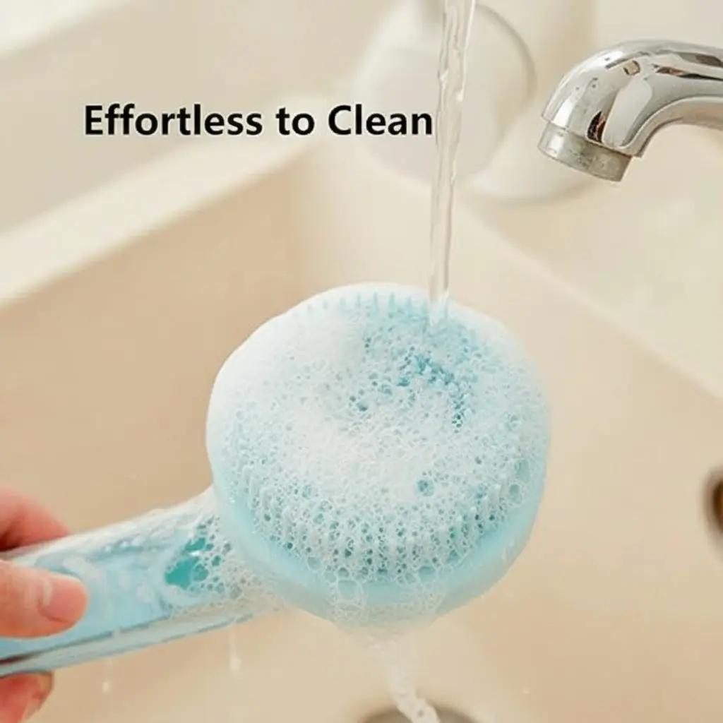 2025 New 2-in-1 Pet Bath & Grooming Brush: Built-in Shampoo Dispenser, Soft Massage Tool for Long/short-haired Dogs & Cats, Ideal for Shower.