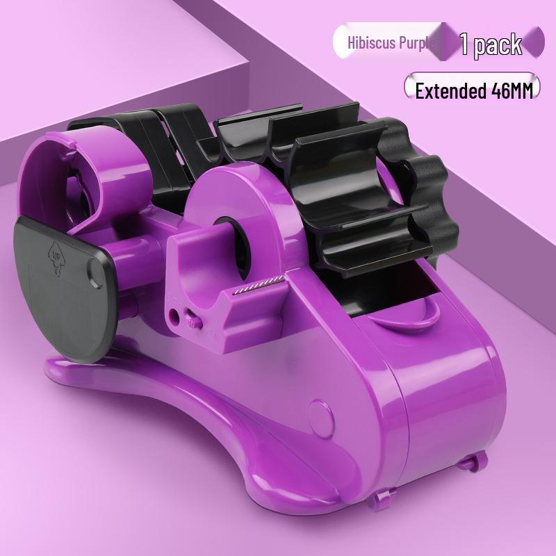 Large Multi-Functional Transparent Tape Dispenser and Cutter for Desktop Sealing and Stationery Use