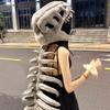 Dinosaur Skeleton Plush Hoodie Party Cosplay Costume and Sofa Lounging Dino Toy for Kids Adults Party