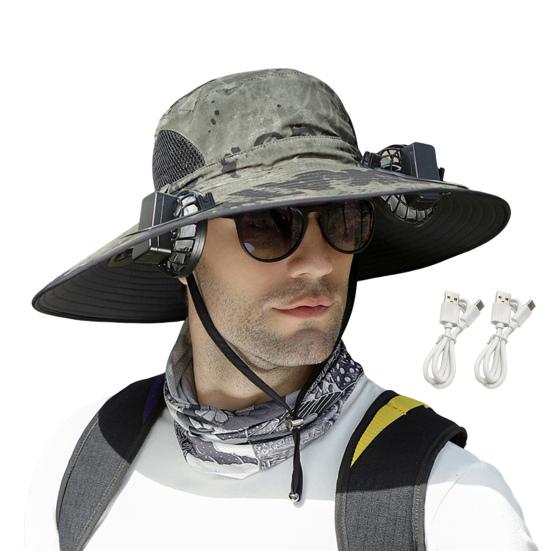 Klobouk proti slunci s prodyšným designem ze síťoviny Nastavitelná šňůra Široký okraj Klobouk na ochranu proti slunci Dvojitý vějířový design Rybářský turistický klobouk