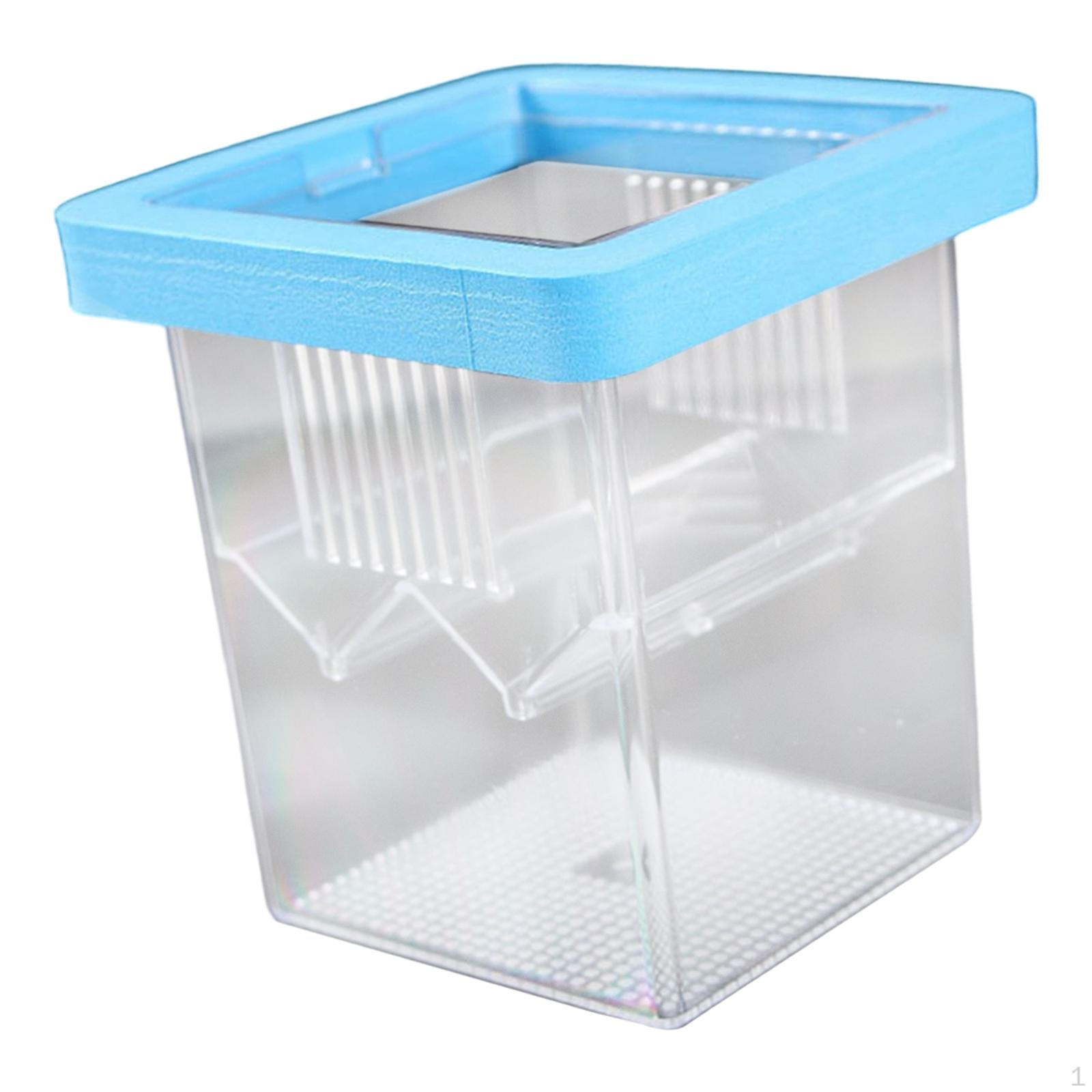 

Breeder Box Case Aquarium Feeder Fish Fry Hatchery Container for синий