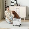 Lightweight Foldable Pet Stroller For Medium Small Dogs Cats Teddy Corgi Outdoor Walking Trolley