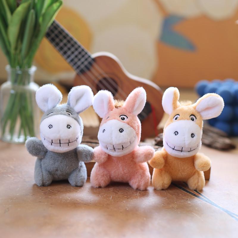 Plush Donkey Cute Keychain Stuffed Animal With Pp Cotton Fill For Gift Kids