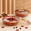 Chinese New Year Fruit Plate Living Room Coffee Table Household Light Luxury High-End Candy Snacks Melon Seeds Dried Fruit Storage Box