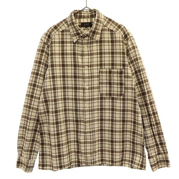 A.P.C. check Long sleeve shirt 2 Men's Used