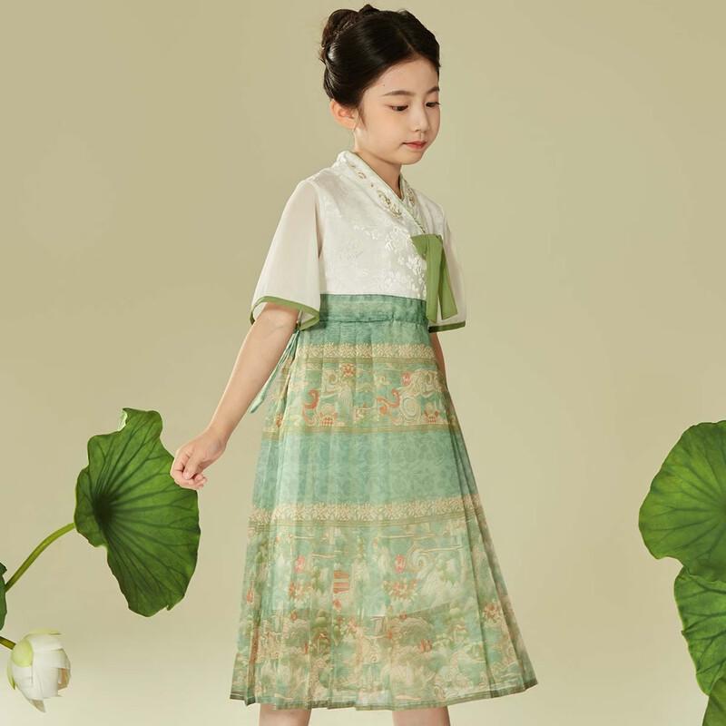 Xiao Hu Pati Girls' Summer Hanfu Dress