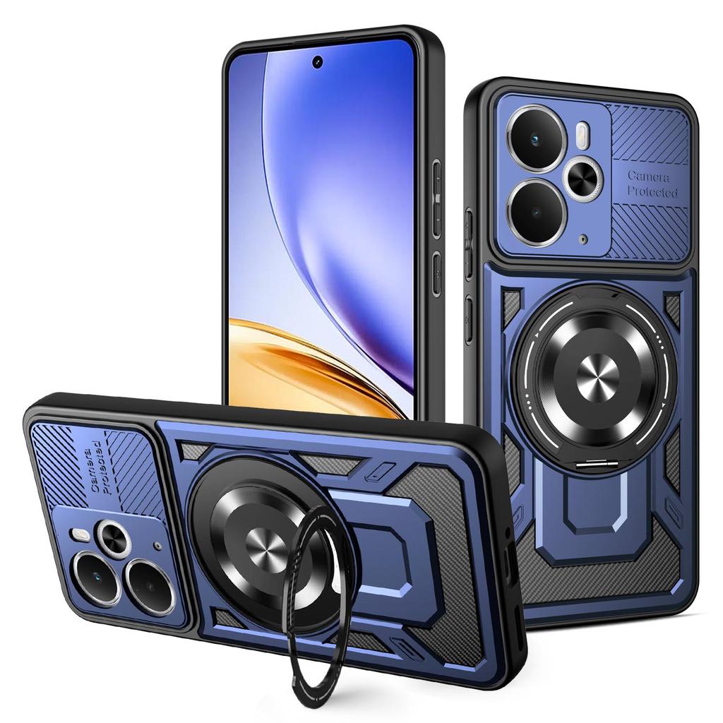For Realme 14 5G Case Realme 14T Phone Cover Realme 14T 14 5G Magnetic Shockproof Ring Holder Case Magsafe Wireless Charge Cover