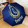 Everton Football Club Crest Automatic Folding Umbrella - 8-Rib Travel Umbrella with Auto Open/Close & Portable Gifts for Holidays or Birthdays