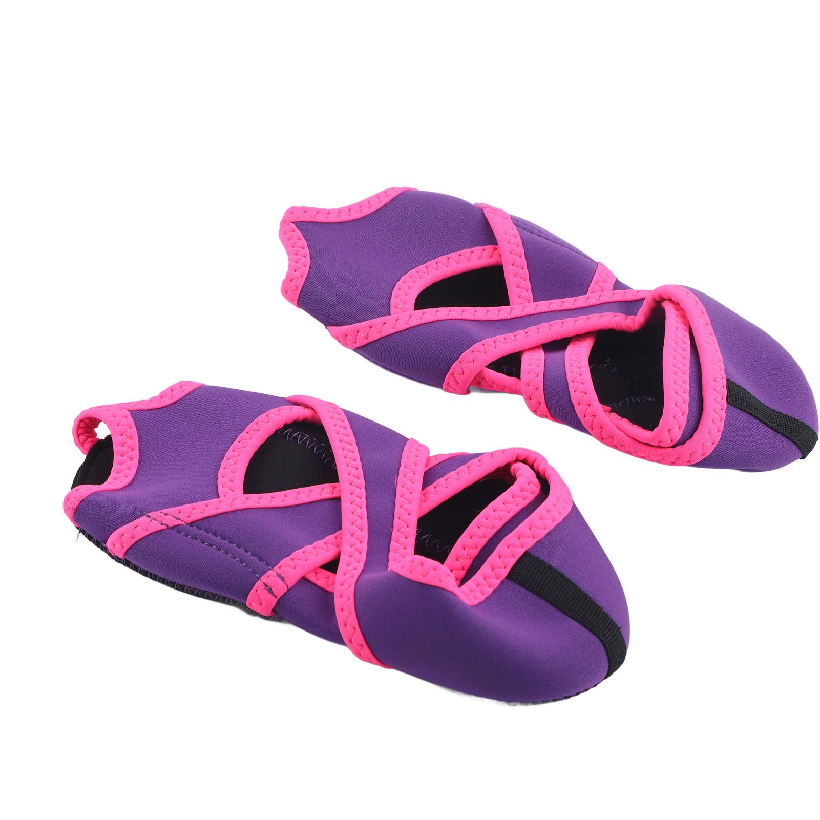 Chaussettes Chaussures d'Entraînement Fitness Antidérapantes Professionnelles pour Adultes (Bleu, S)