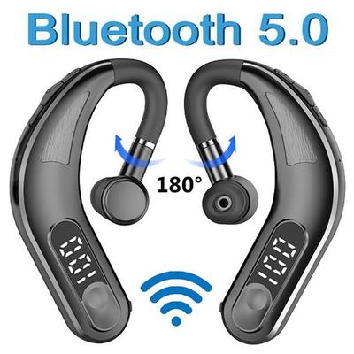 Bluetooth vienas auss austiņas biznesa sportam, īpaši garas gaidstāves austiņas, digitālā displeja bezvadu austiņas