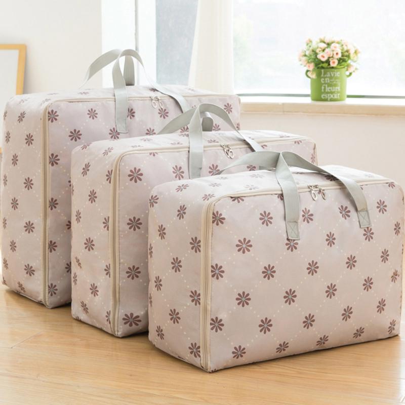 3Pcs/Set Large Capacity Oxford Storage Bag for Quilt Cloth Travel Luggage Container