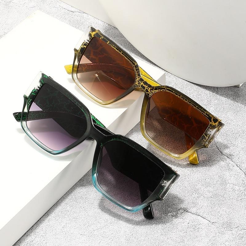 New splicing color fashion sunglasses personality trend Internet celebrity street shot sunglasses box sunglasses