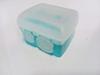 Sweetpea Double Holes Eyebrow Pencil Sharpener Makeup Tool Eyeliner Pencil Lipliner Pencil Sharpener,rubeer lid (2)