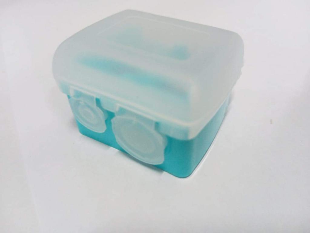 Sweetpea Double Holes Eyebrow Pencil Sharpener Makeup Tool Eyeliner Pencil Lipliner Pencil Sharpener,rubeer lid (2)