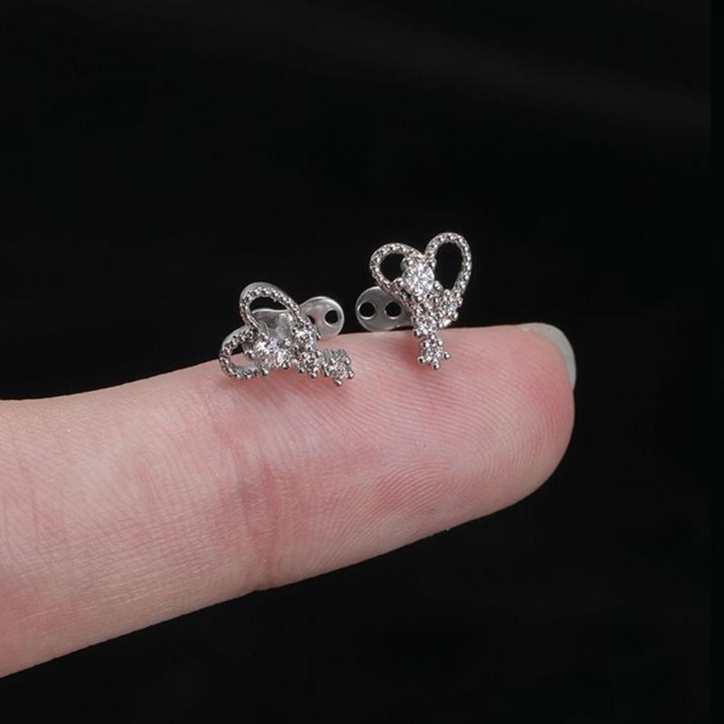 Pair Of Geometric 316L Stainless Steel Body Jewelry Geometric Body Studs For Unique Fashion And Style Expression