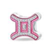 100% Copper Metal 26 Letter Shiny Princess Pink Series Charm Bead Components Bead Components Compatible With Authentic Original Bracelets Do It