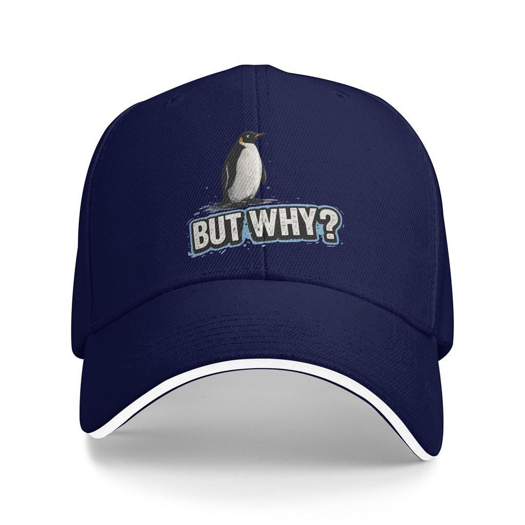 Nihilist Penguin But Why Funny Animal Sun Baseball Cap Summer Y2k Funny Hip Hop Hats For Men Adult Tennis Skate Baseball Caps