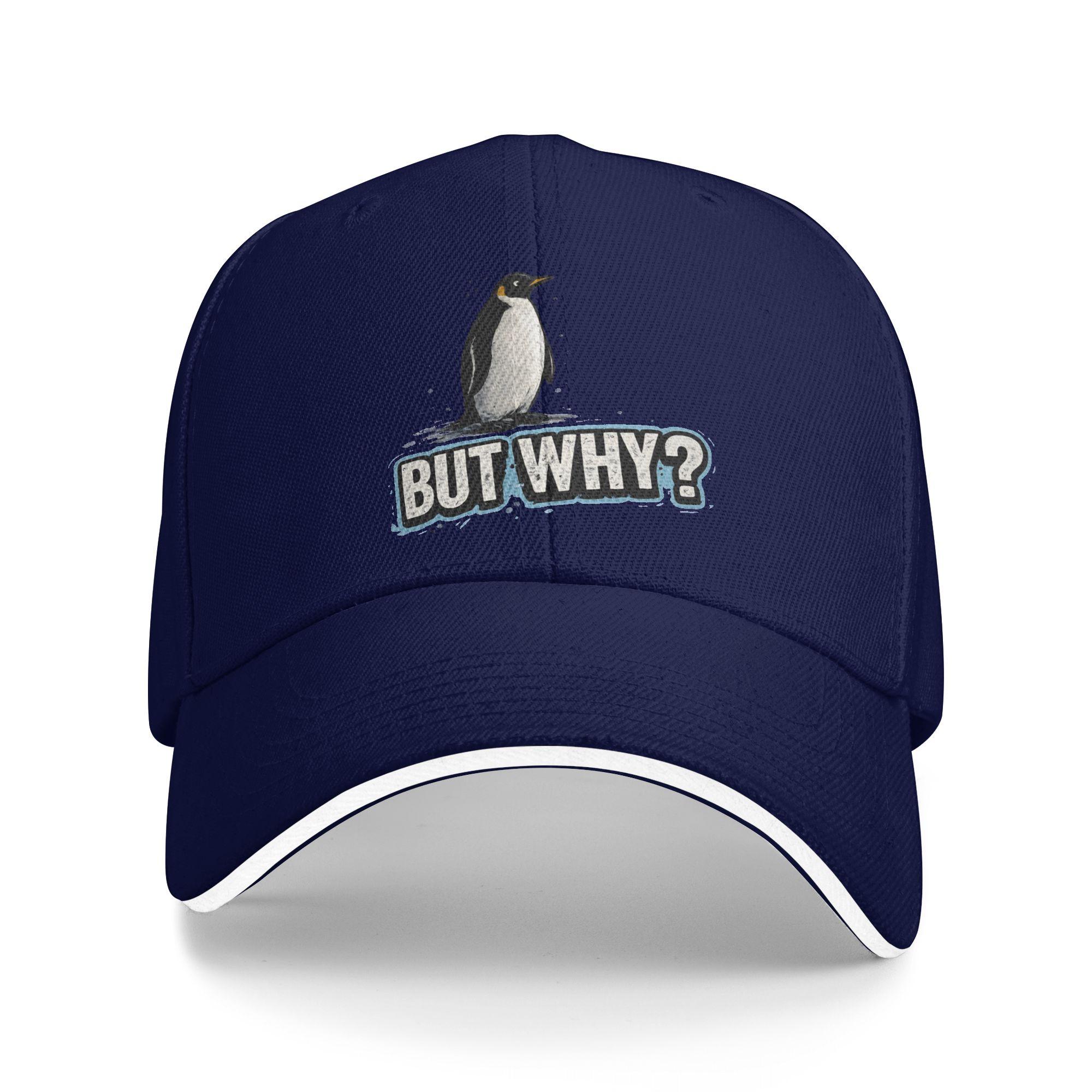 

Nihilist Penguin But Why Funny Animal Sun Baseball Cap Summer Y2k Funny Hip Hop Hats For Men Adult Tennis Skate Baseball Caps One Size темно-синього кольору