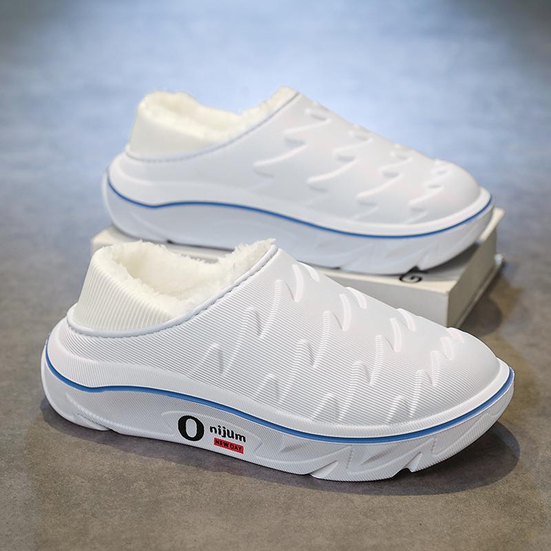 

Зимние мужские теплые тапочки Хлопковые тапочки На каблуке Уличные Домашние Теплая обувь Мужские Домашние Тапочки Плюшевые Теплые Тапочки 38-45 44-45