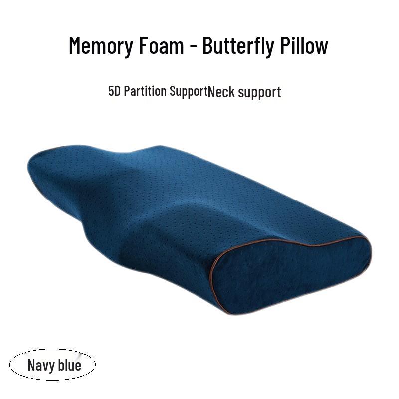 Memory Foam Butterfly Pillow: Cervical Spine Support and Sleep Aid