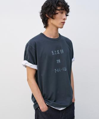 INSILENCE Stencil Graphic T-Shirt Charcoal
