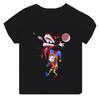 Hochwertige lässige Baumwoll-T-Shirts für Jungen und Mädchen, süße kurzärmelige neue digitale Zirkus-Print-T-Shirts für Mädchen, Kinderoberteile