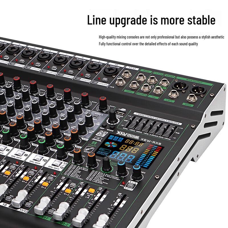 XunErWei Professional Analog Audio Mixer for Conference & Stage (CN Version)