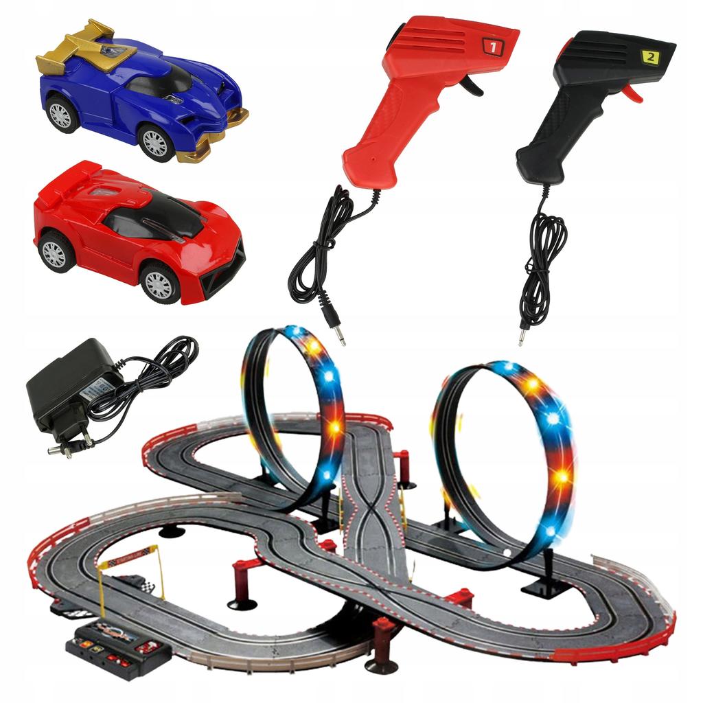 [5] LED Racing Car Track + 2 Cars 705cm Z3033