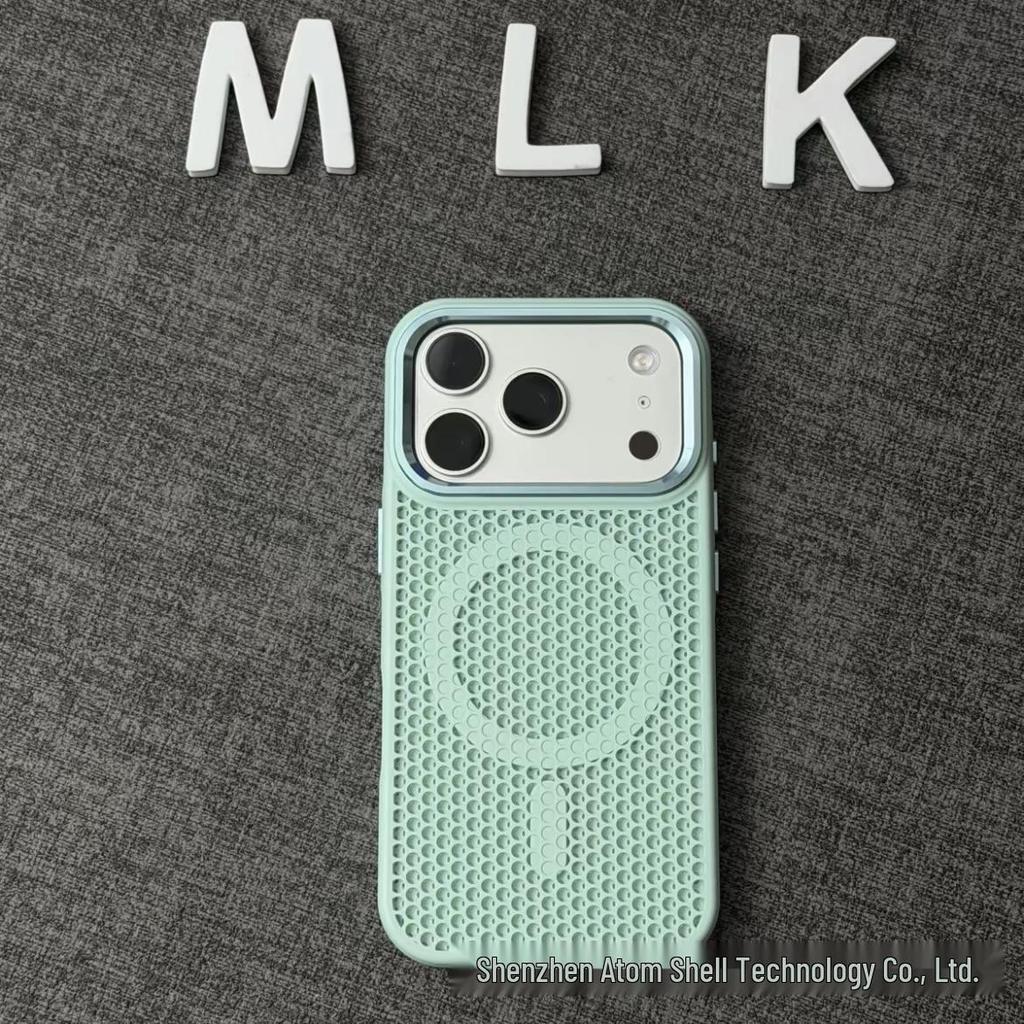 iPhone 17 Pro Max Honeycomb Heat Dissipation Magnetic Case - Drop-Proof Summer Edition