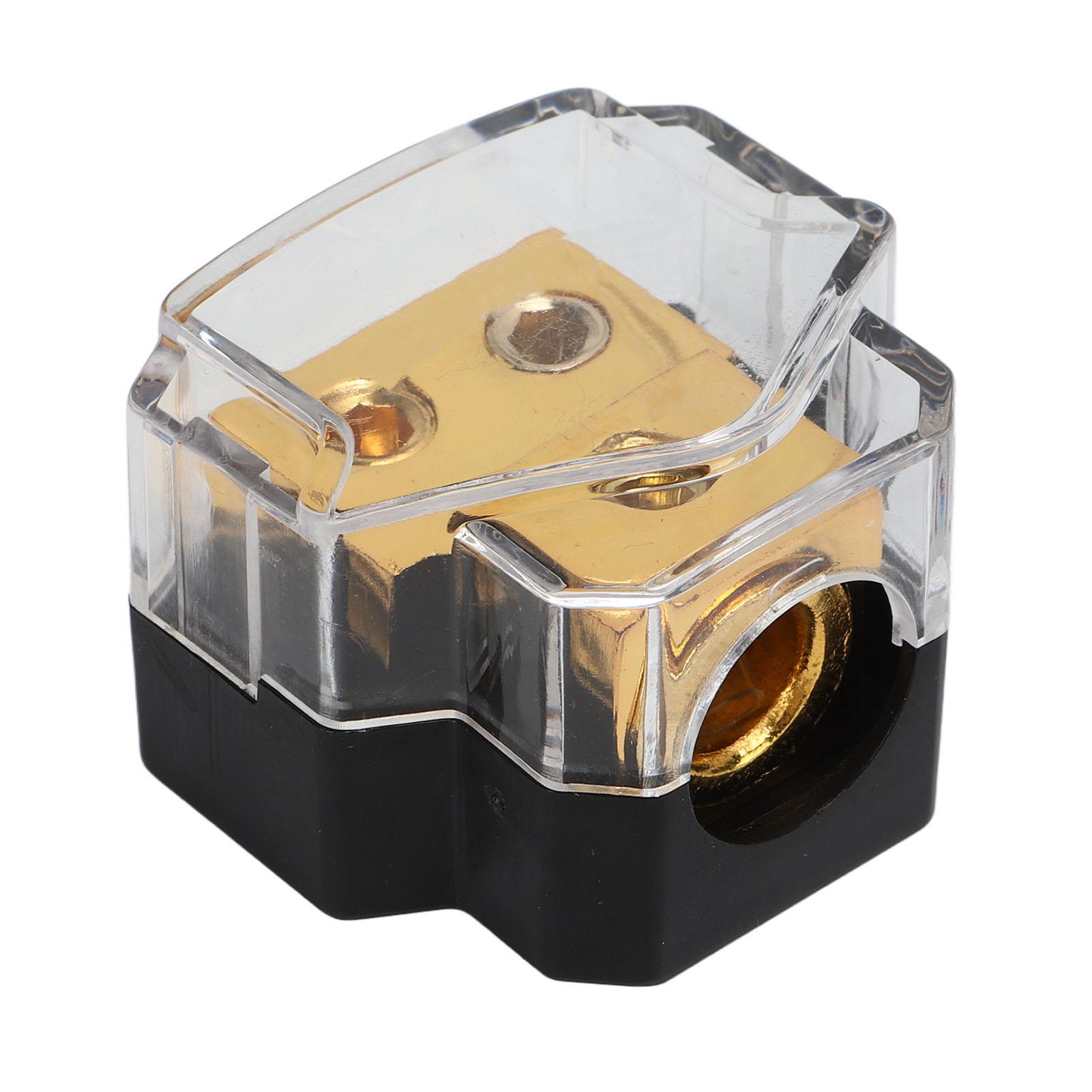 

Audio Power Distribution Block 2 Way High Conductivity Amp Stereo Battery Terminal Connector