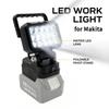 Portable Cordless LED Work Light for Makita 18V Li-ion Battery BL1811 BL1811 Flashlight for Workshop, Camping(Without Batter