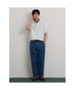 Binpolmen Cotton Silk Collared Neck Knit Light Gray